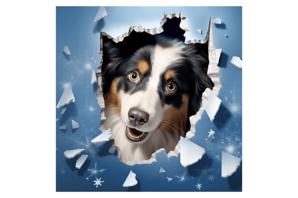 Christmas Collie Broken Wall 2: Illustrations for Crafters