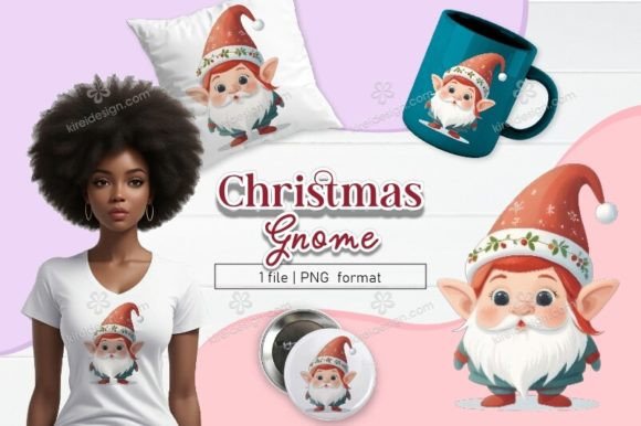 Christmas Gnome Clipart: Festive Illustrations