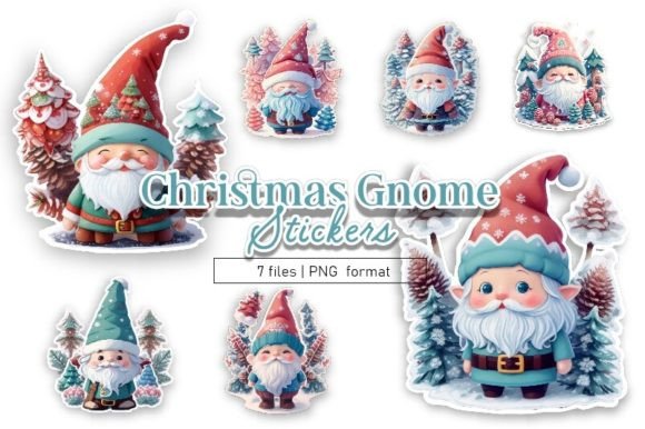 Christmas Gnome Stickers Sublimation: Illustrations Review