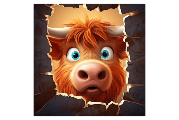 Christmas Highland Cow Broken Wall 3: Illustrations Review