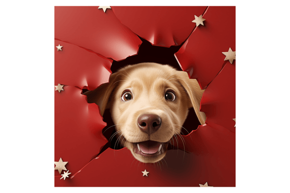 Christmas Labrador Broken Wall 1: Illustrations Review