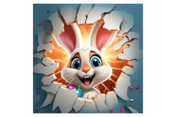 Christmas Rabbit Broken Wall 2: Festive Illustrations