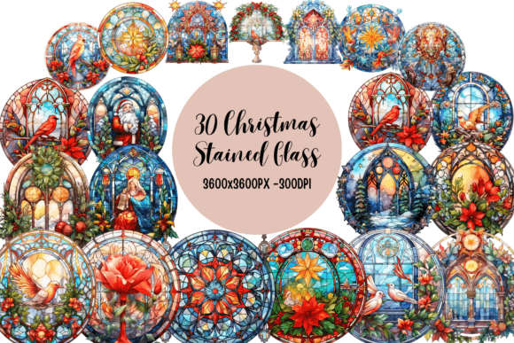 Christmas Stained Glass Clipart: Brand Review