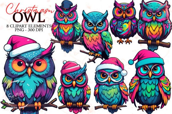 Neon Owl Illustrations for 90s Branding