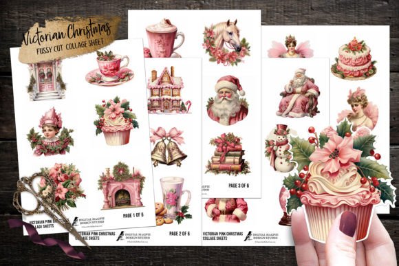 Pink Victorian Christmas Fussy Cuts: A Designer’s Review