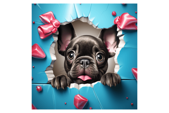 Review: Christmas French Bulldog Broken Wall 1 Illustrations