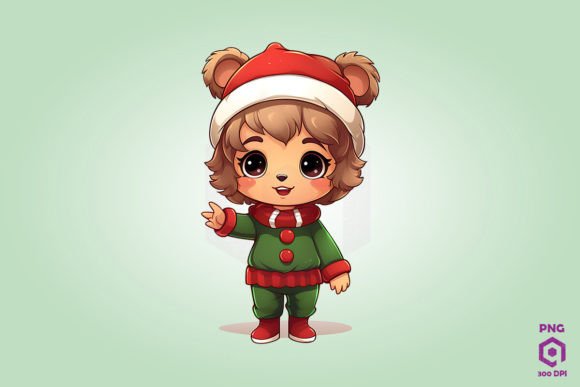 Reviewing Cute Chibi Christmas Leo Clipart for Embroidery
