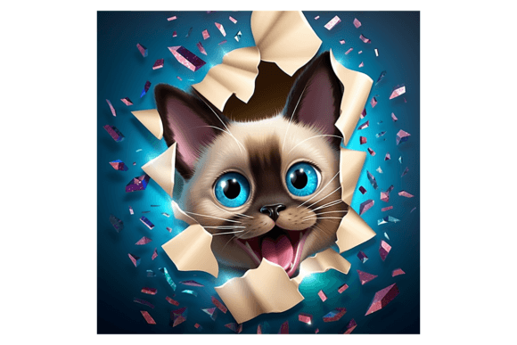 Reviewing the Christmas Siamese Cat Broken Wall Design
